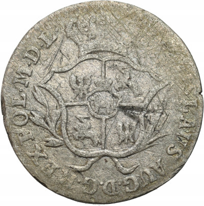 Poniatowski. 2 grosze (półzłotek) 1773 AP, Warszawa - Rzadszy rocznik