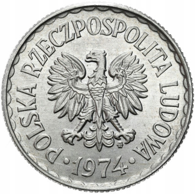 PRL. 1 złoty 1974 – MENNICZE