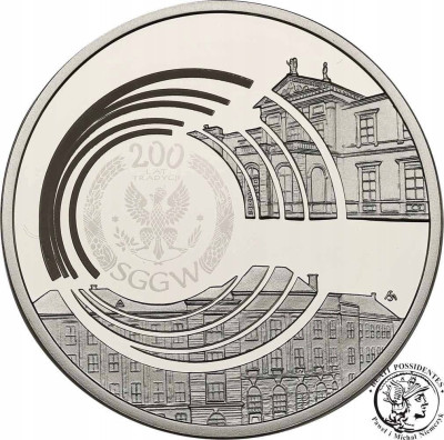 III RP. 10 złotych 2016 SGGW – SREBRO