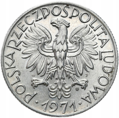 PRL. 5 złotych 1971 Rybak – MENNICZE i RZADSZE