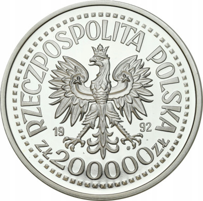 200.000 złotych 1992 Odkrycie Ameryki - UNCJA SREBRA