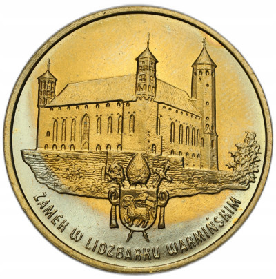 2 złote 1996 Zamek w Lidzbarku Warmińskim