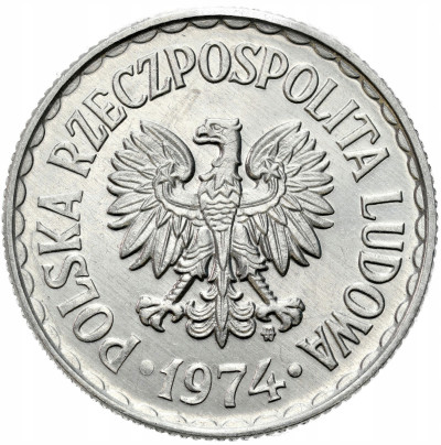 PRL. 1 złoty 1974 – MENNICZE