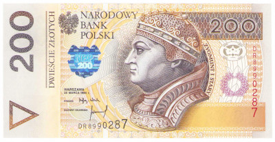 200 złotych 1994 seria DR