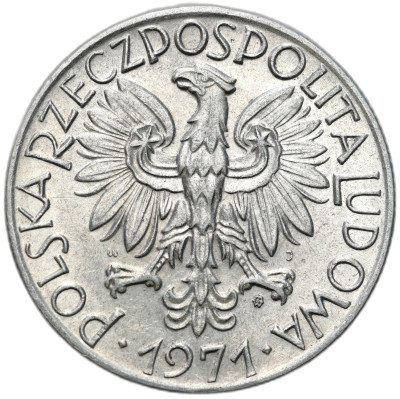 PRL. 5 złotych 1971 Rybak – MENNICZE i RZADSZE