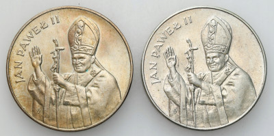 PRL. 10.000 złotych 1987 Jan Paweł II – SREBRO – 2 sztuki