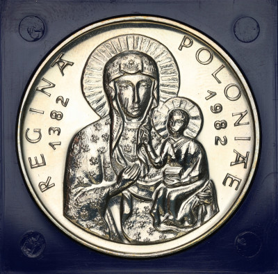 PRL. Medal Jan Paweł II – Regina Poloniae 1982 – SREBRO