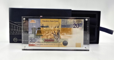 Banknot 20 złotych 2021 Lech Kaczyński - warto być Polakiem
