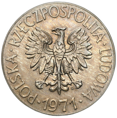 PRL. 10 złotych 1971 Kościuszko – PIĘKNE