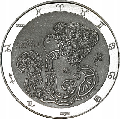 Tokelau - 5 dolarów 2022 - Znaki zodiaku Wodnik - UNCJA SREBRA - SREBRO