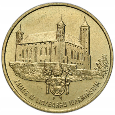 2 złote 1996 Zamek w Lidzbarku Warmińskim