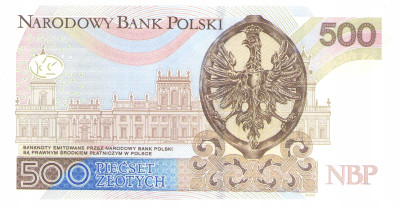 500 złotych 2016 seria AA