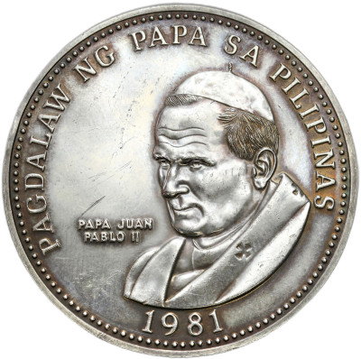 Filipiny. 50 Piso 1981, Jan Paweł II – SREBRO