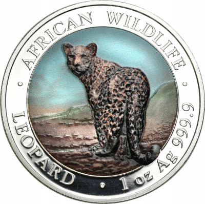 Somalia. 100 szylingów 2018, Fauna Afryki – lampart