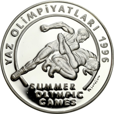 Turcja. 50 000 lir 1995, XXVI Letnie Igrzyska Olimpijskie, Atlanta – SREBRO
