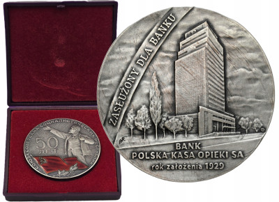 Rosja, ZSSR. Medal 1972 - 50 lat ZSRR - SREBRO