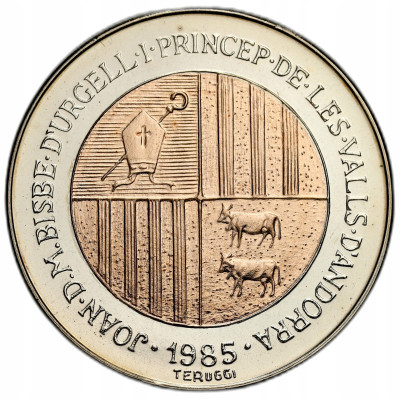 Andora. 2 dinery 1985, XV Zimowe Igrzyska Olimpijskie, Calgary 1988 SREBRO