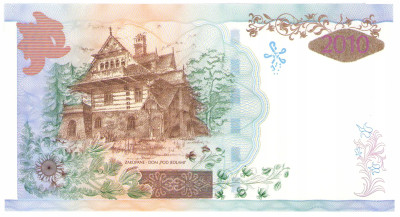 Banknot testowy PWPW 2010 Sabała