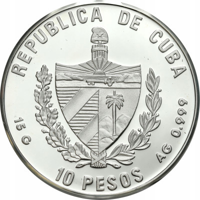 Kuba. 10 peso 1997 – SREBRO