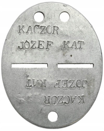 II RP. Wojsko Polskie. Nieśmiertelnik wz. 31