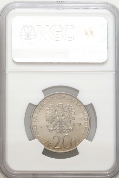 PRL. 20 złotych 1980 Olimpiada Moskwa, NGC MS66