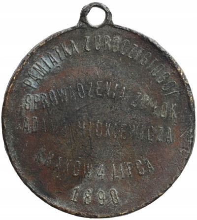 Polska. Medal Adam Mickiewicz 1890
