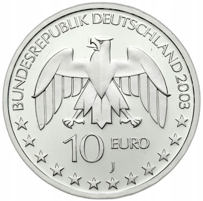 Niemcy. 10 euro 2003, 200 rocznica urodzin - Justus von Liebig – SREBRO