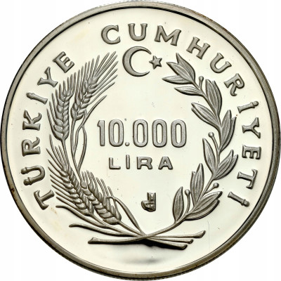 Turcja. 10 000 lir 1988, XXIV Letnie Igrzyska Olimpijskie, Seul 1988 SREBRO