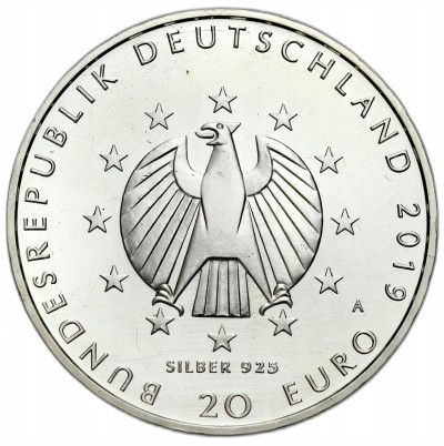 Niemcy. 20 euro 2019 – SREBRO