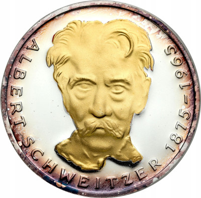 Niemcy. 5 marek 1975, 100. rocznica urodzin Alberta Schweitzera – SREBRO