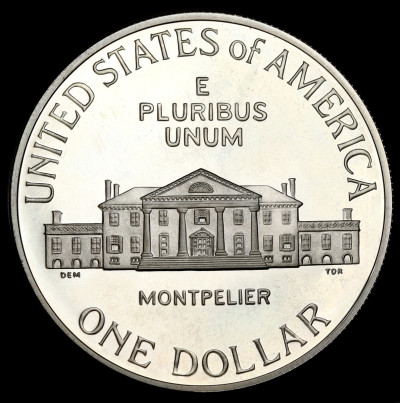 USA 1 dolar 1993 S James Madison - SREBRO