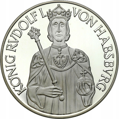 Austria. 100 szylingów 1991, Rudolf I – SREBRO