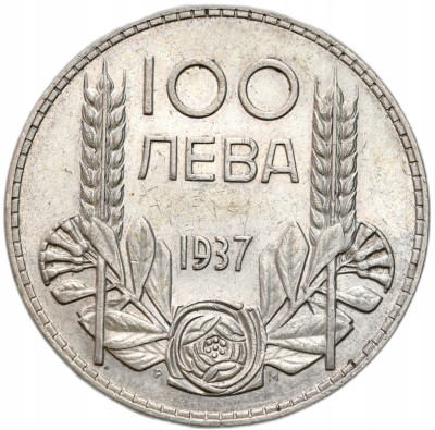 Bułgaria - 100 Lewa 1937 - SREBRO