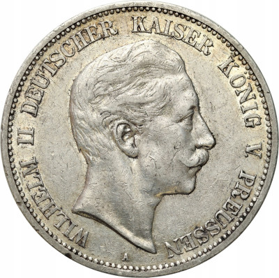 Niemcy, Prusy. 5 marek 1908 A, Berlin – SREBRO