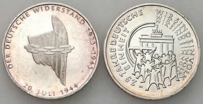 Niemcy. 10 i 25 euro 1994 i 2015, SREBRO – 2 szt