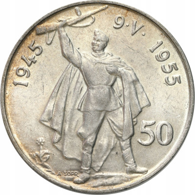 Czechosłowacja. 50 koron 1955 – SREBRO