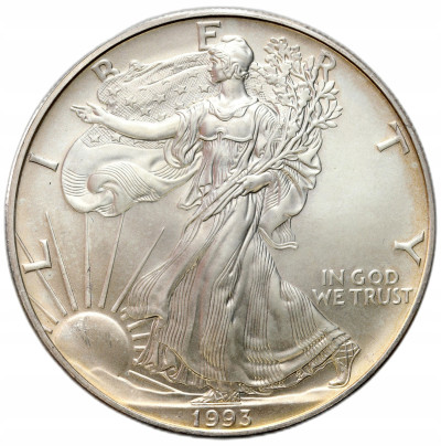 USA. 1 dolar 1993 Liberty – UNCJA SREBRA