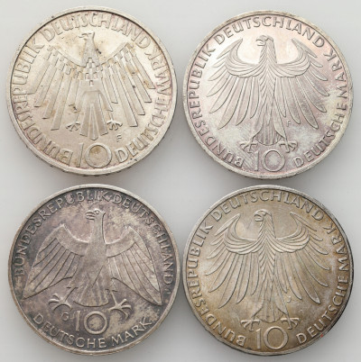 Niemcy. 10 marek 1972, SREBRO – 4 szt