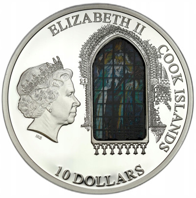 Wyspy Cooka - 10 dolarów 2012 Kościół św. Franciszka z Asyżu - SREBRO
