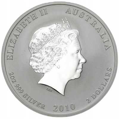 Australia. 2 dolary 2010 Rok tygrysa - SREBRO 2 UNCJE