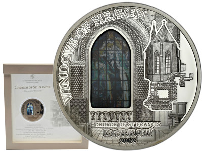 Wyspy Cooka - 10 dolarów 2012 Kościół św. Franciszka z Asyżu - SREBRO