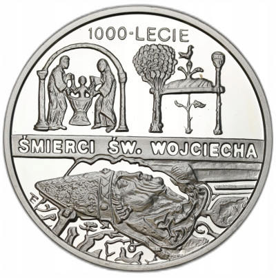 10 złotych 1997 Śmierć św. Wojciecha – SREBRO