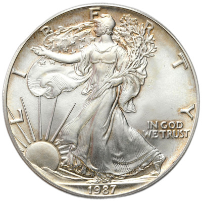 USA. 1 dolar 1987 Liberty – UNCJA SREBRA