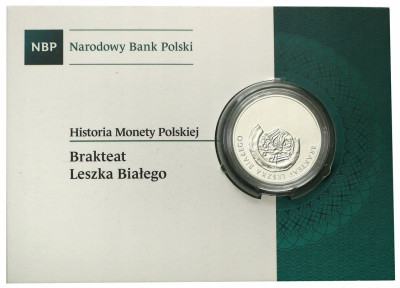 10 złotych 2014 brakteat Leszka Białego – SREBRO