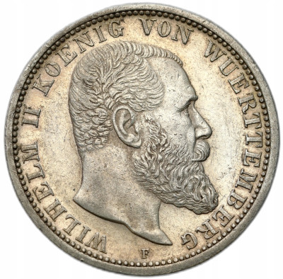 Niemcy, Wirtembergia. 2 marki 1912 F, Stuttgart - SREBRO