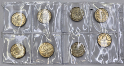 Niemcy. 5 marek 1935-1938 Hindenburg, SREBRO – 8 szt