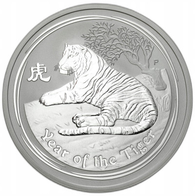 Australia. 2 dolary 2010 Rok tygrysa - SREBRO 2 UNCJE