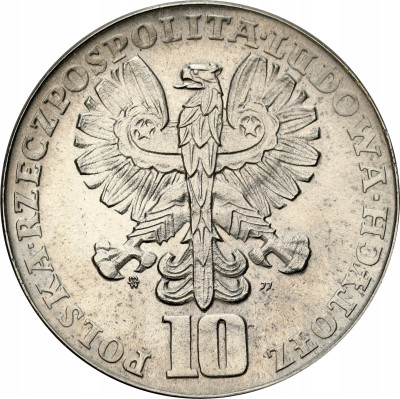 PRL. PRÓBA Nikiel 10 złotych 1967 Maria Skłodowska-Curie