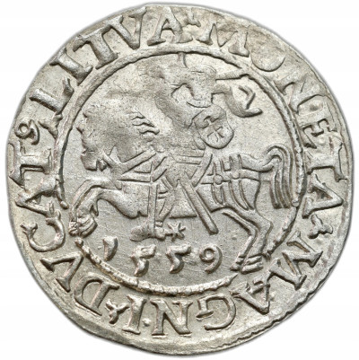 Zygmunt II August. Półgrosz 1559, Wilno - ŁADNY