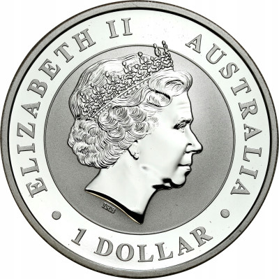 Australia. 1 dolar 2018, Orzeł australijski – UNCJA SREBRA